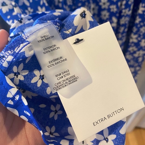 Calvin Klein Flirty Blue Daisy Dress SIZE 6 - Picture 7 of 8